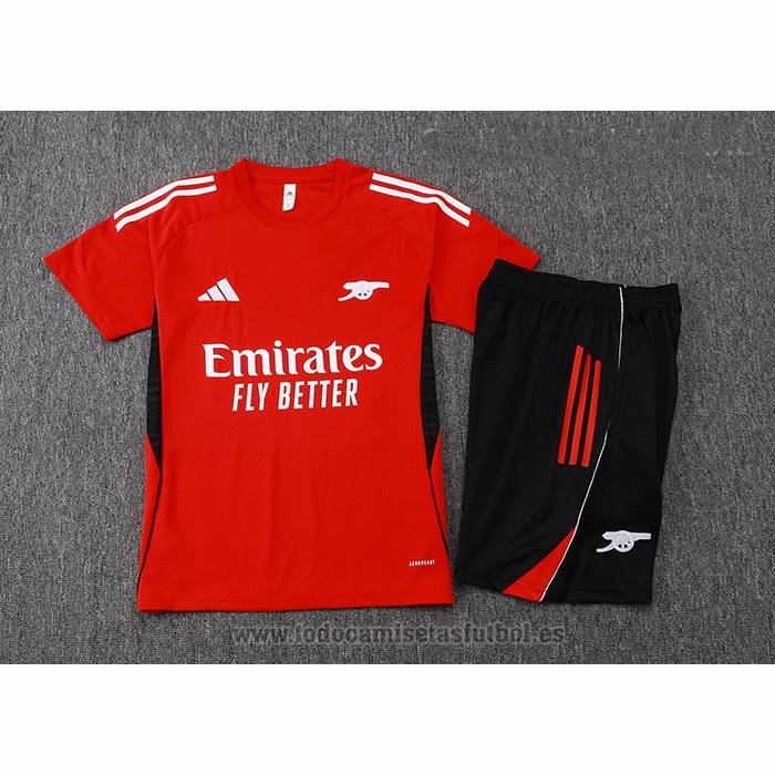 Chandal del Arsenal Manga Corta 2025-2026 Rojo - Pantalon Corto